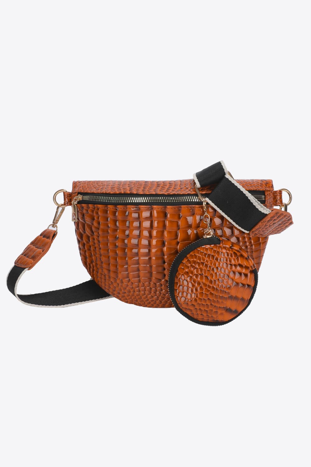 PU Leather Sling Bag with Small Purse Luvéillé