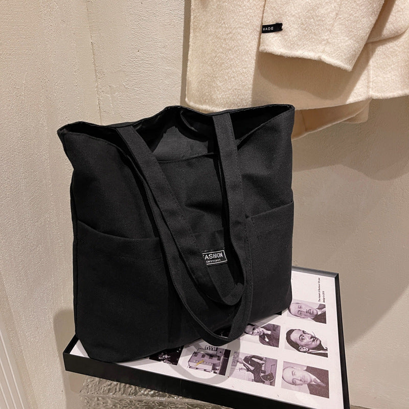 Simple One-shoulder Canvas Bag Luvéillé