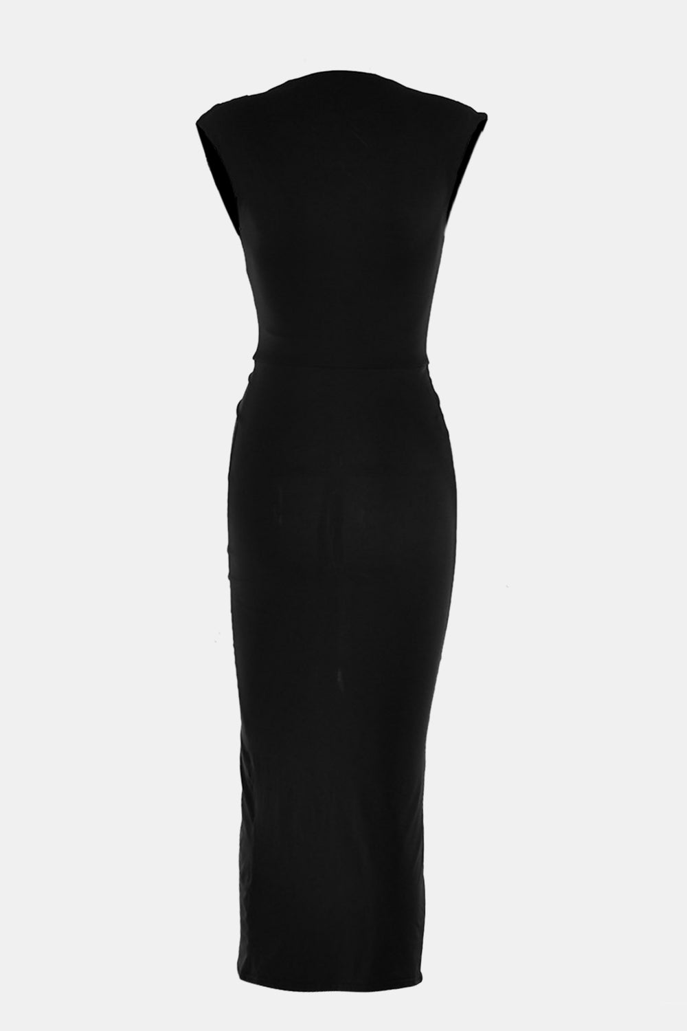 Slit Plunge Sleeveless Maxi Dress Luvéillé