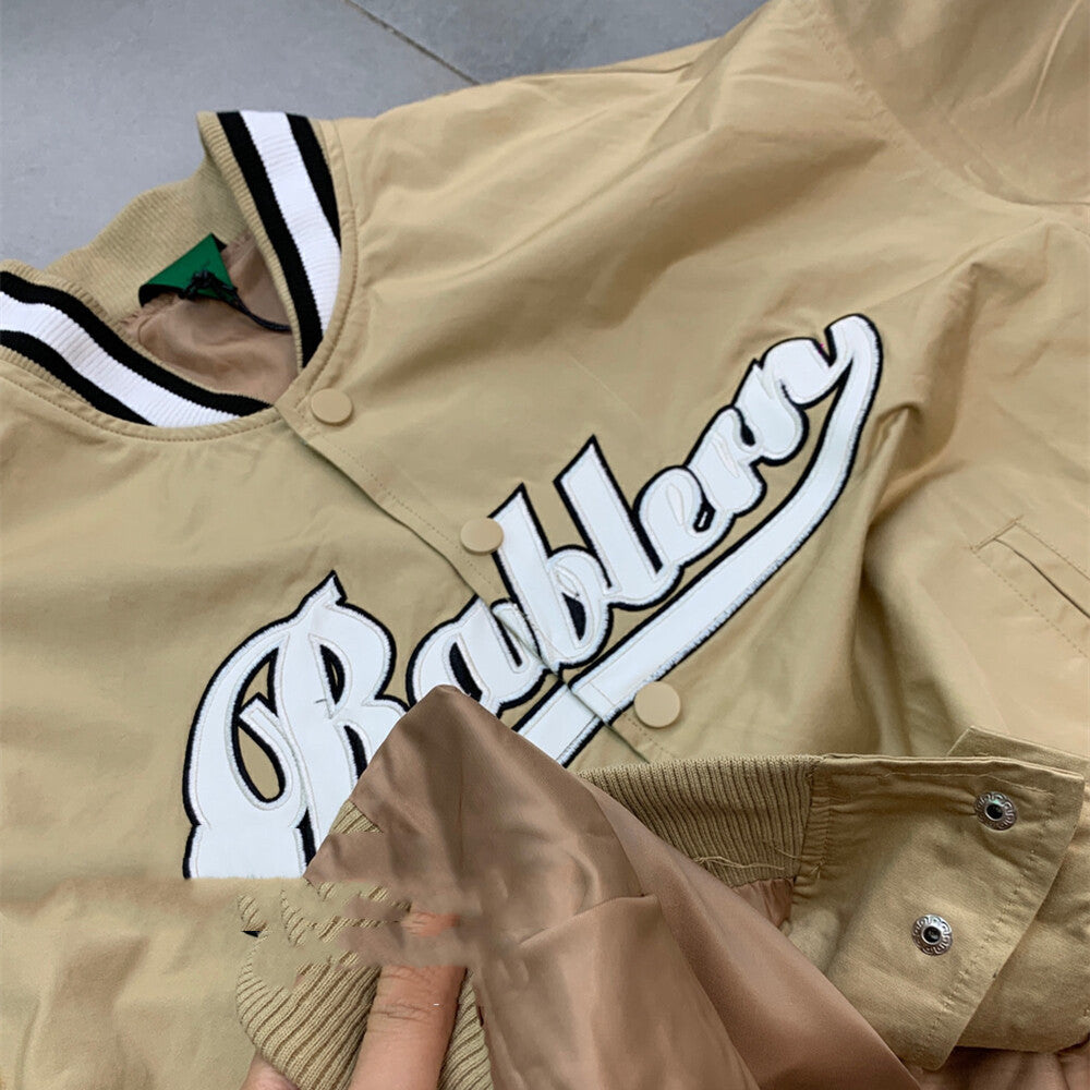Women's Loose Casual Embroidered Letters Baseball Jersey Luvéillé