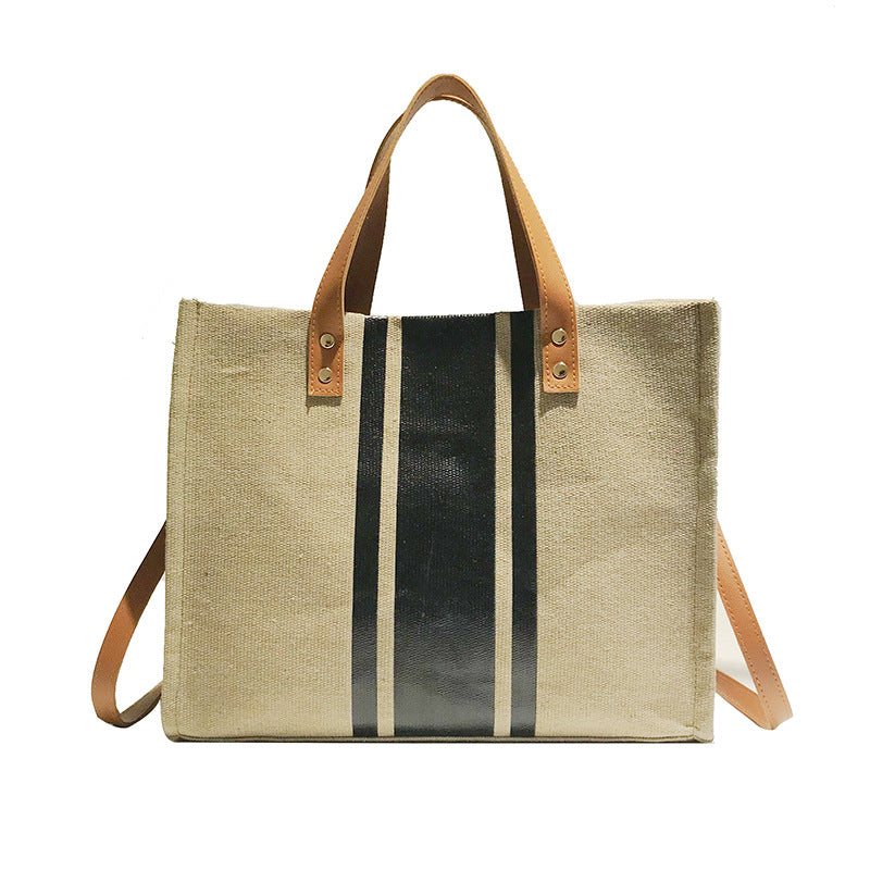Professional Business Commuting Stripes Handbag