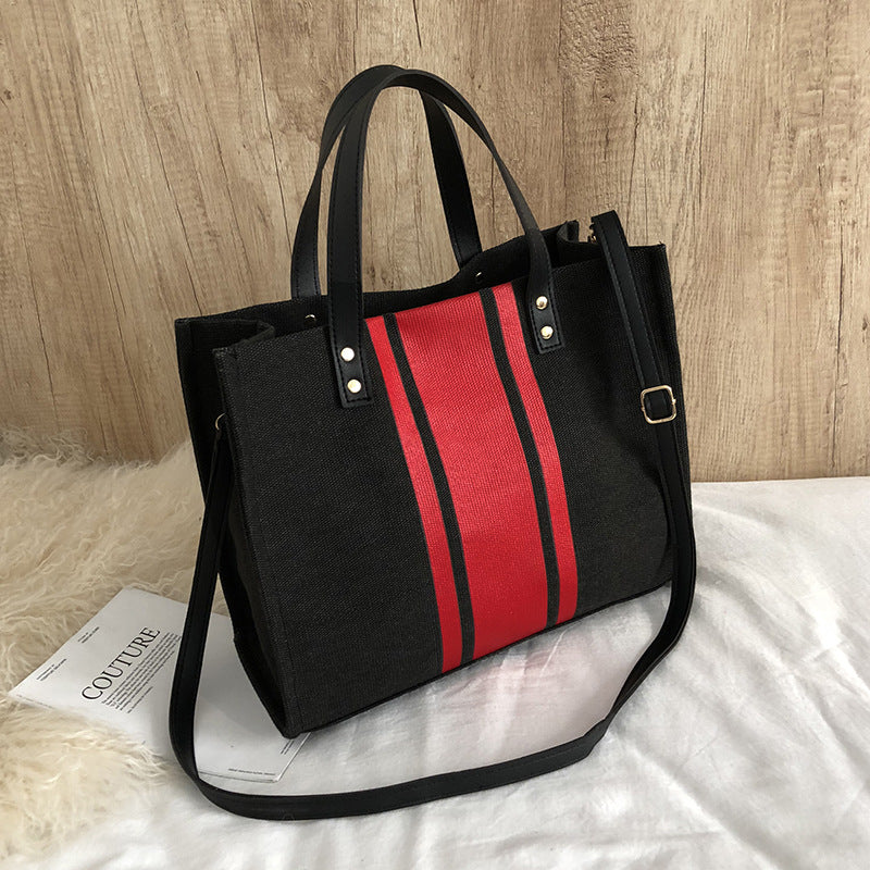 Professional Business Commuting Stripes Handbag