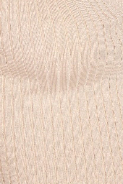 RIBBED BUTTON DOWN CROP CARDIGAN