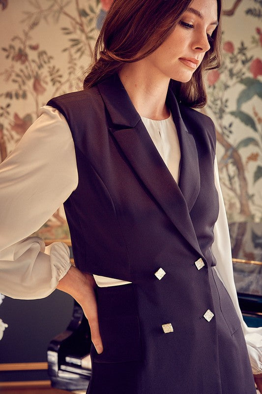 Blazer Button Romper Luvéillé