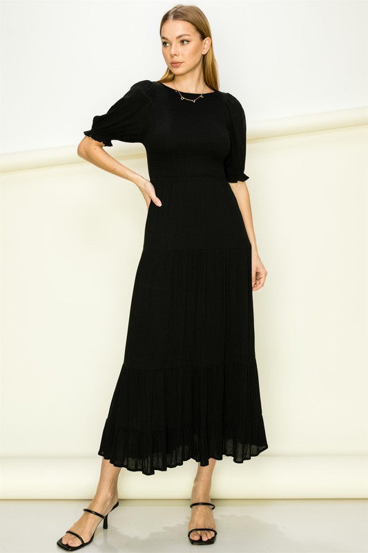 Catch Me a Dream Smocked Maxi Dress Luvéillé