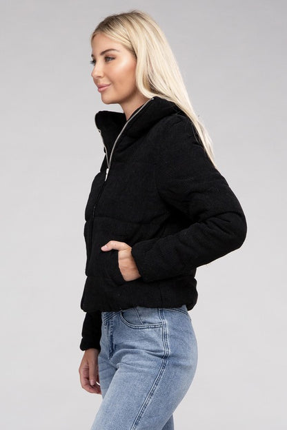 Corduroy Zip-Up Jacket Luvéillé