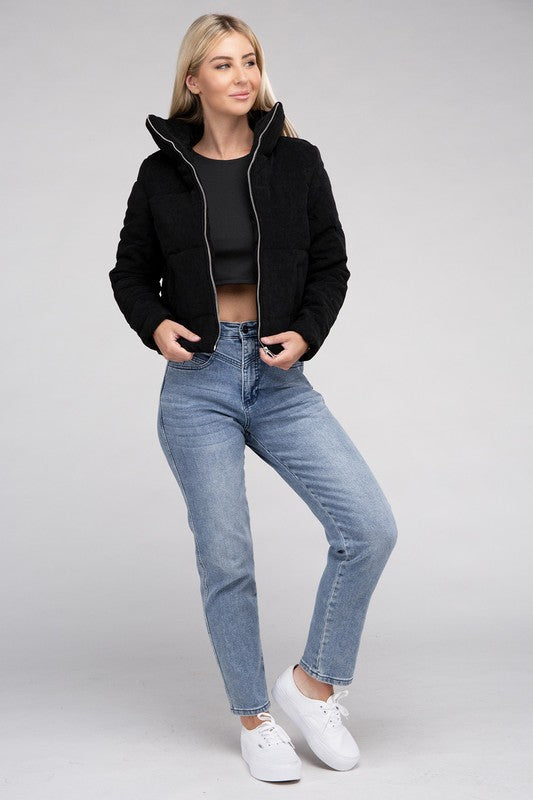 Corduroy Zip-Up Jacket Luvéillé