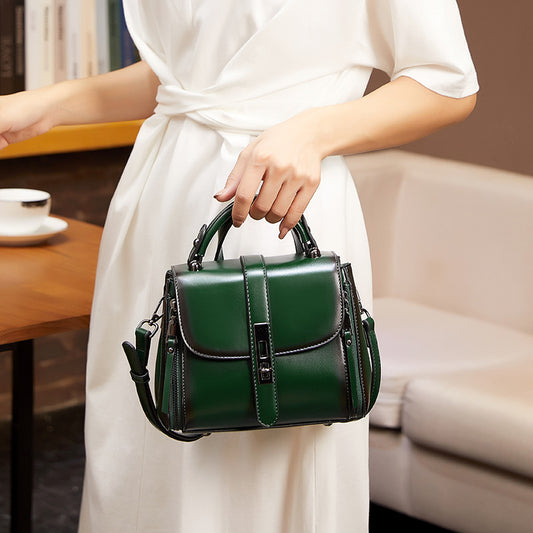 Cowhide Vintage Crossbody Handbag Luvéillé