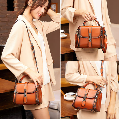Cowhide Vintage Crossbody Handbag Luvéillé