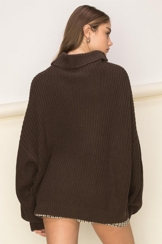 Cuddly Cute Turtleneck Oversized Sweater Luvéillé