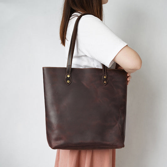 Fashion Tote Simple Vintage Shoulder Bag Luvéillé