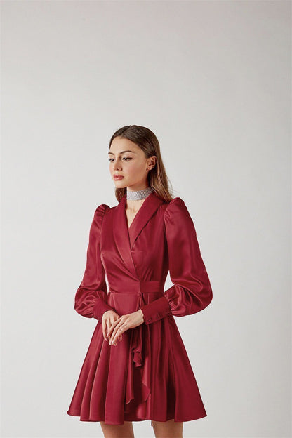 French Style Dress With Lantern Sleeves Luvéillé