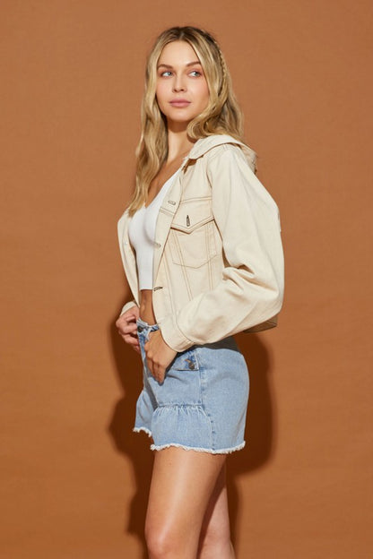 Hoodie Denim Jacket Luvéillé
