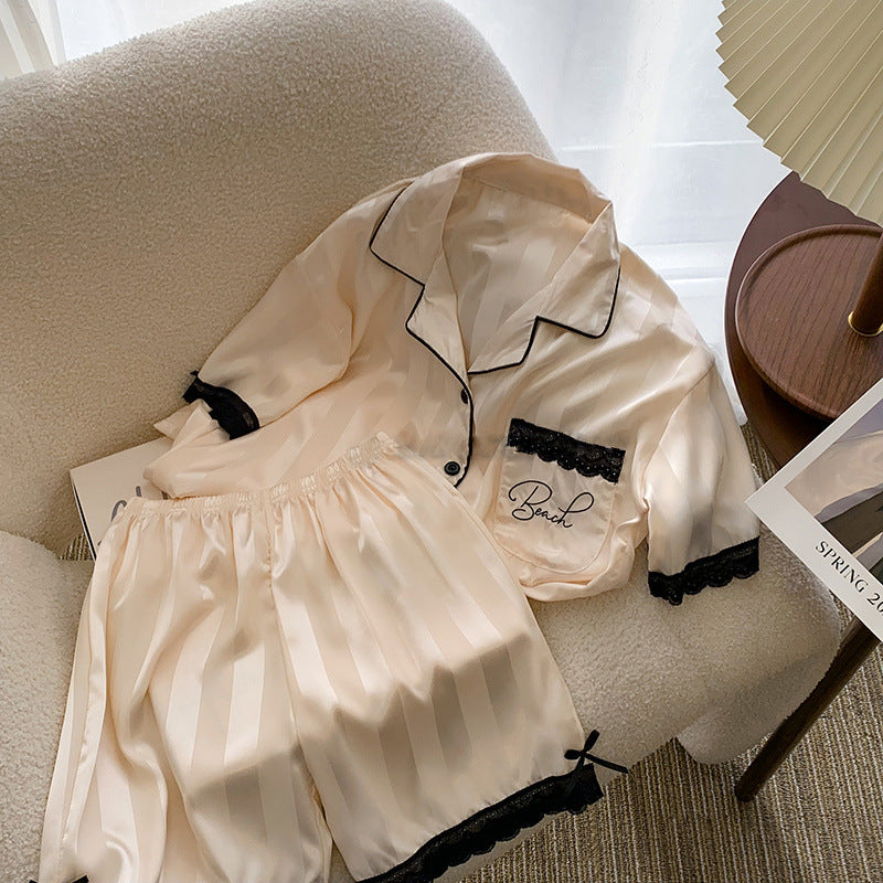 Ice Silk Pajamas For Women In Summer Luvéillé