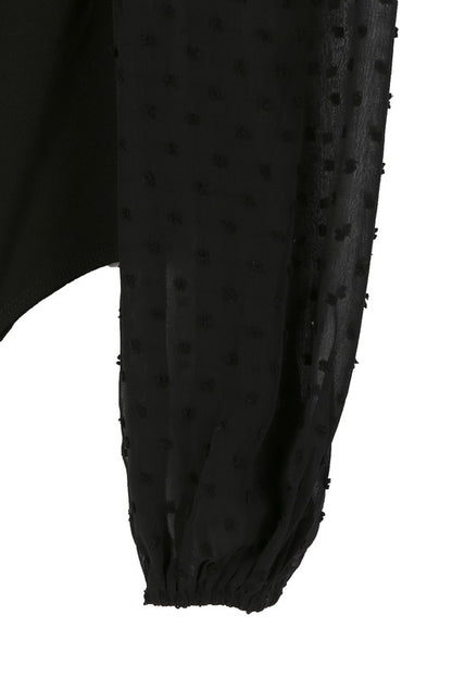 LS shirring sleeve bodysuit Luvéillé