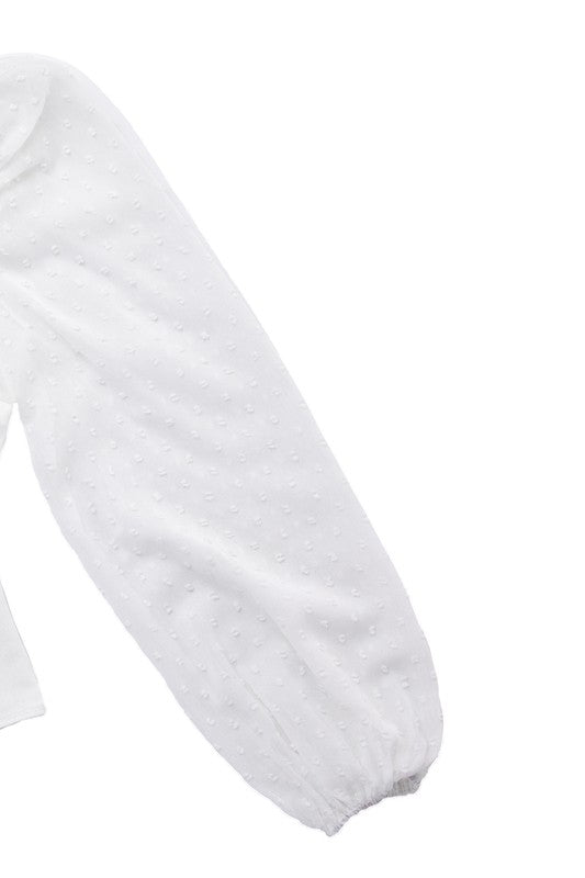 LS shirring sleeve bodysuit Luvéillé