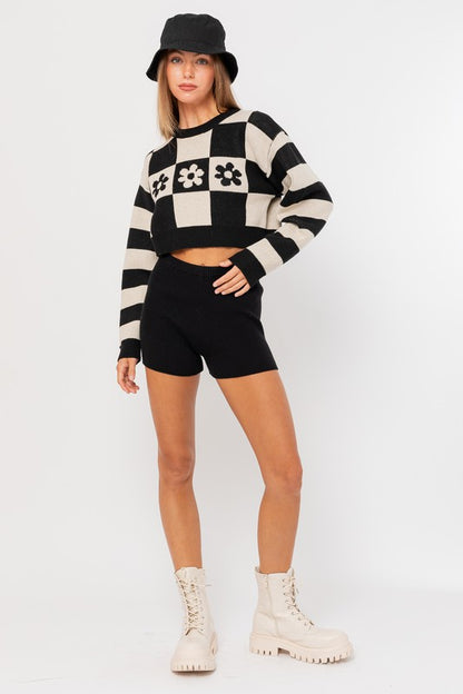 Long Sleeve Crop Sweater Luvéillé