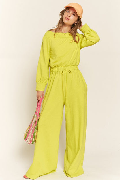 ONE SHOULDER TERRY JUMPSUIT Luvéillé