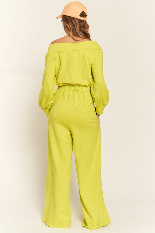 ONE SHOULDER TERRY JUMPSUIT Luvéillé