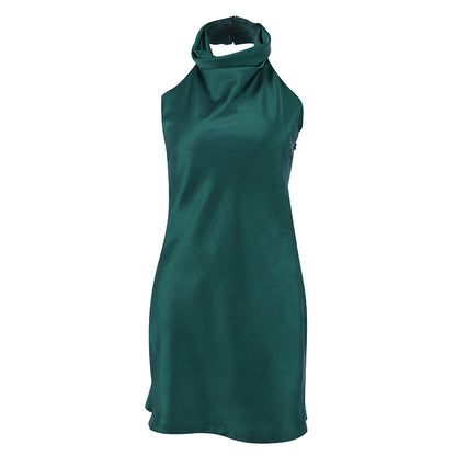 Satin Dress Slim Fit Luvéillé