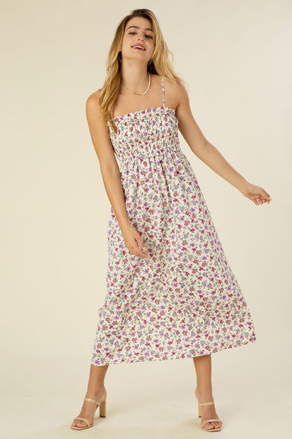 Smocked cami maxi dress Luvéillé