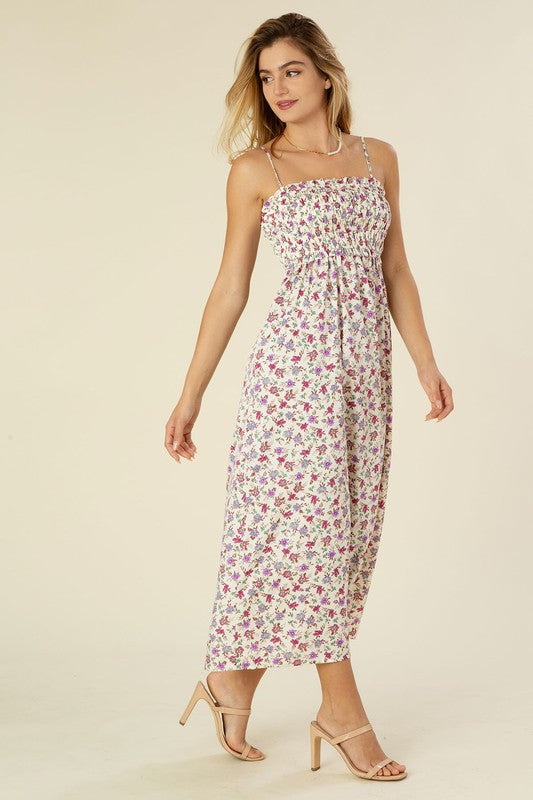 Smocked cami maxi dress Luvéillé