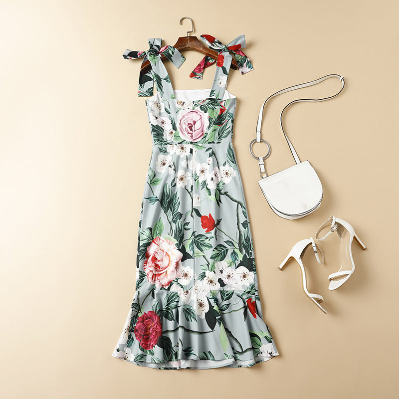 Temperament Was Thin Package Hip Fishtail Skirt Holiday Dress Luvéillé