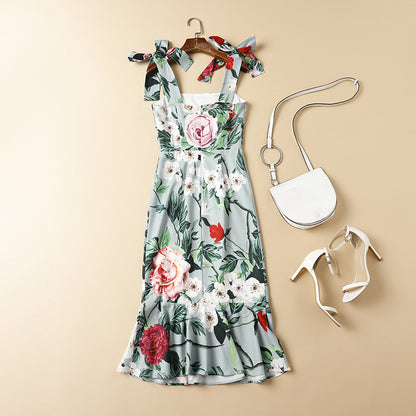 Temperament Was Thin Package Hip Fishtail Skirt Holiday Dress Luvéillé