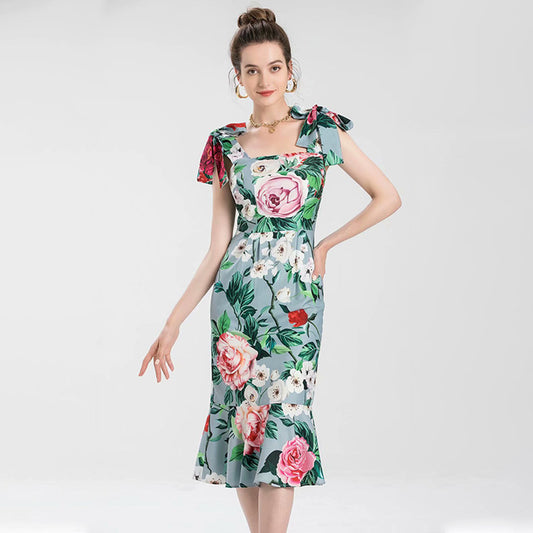 Temperament Was Thin Package Hip Fishtail Skirt Holiday Dress Luvéillé