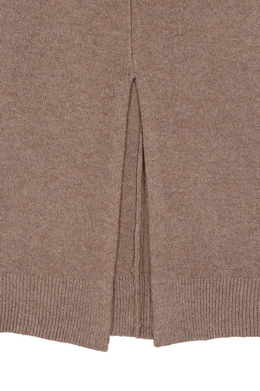 V-Neck Sweater Maxi Dress Luvéillé