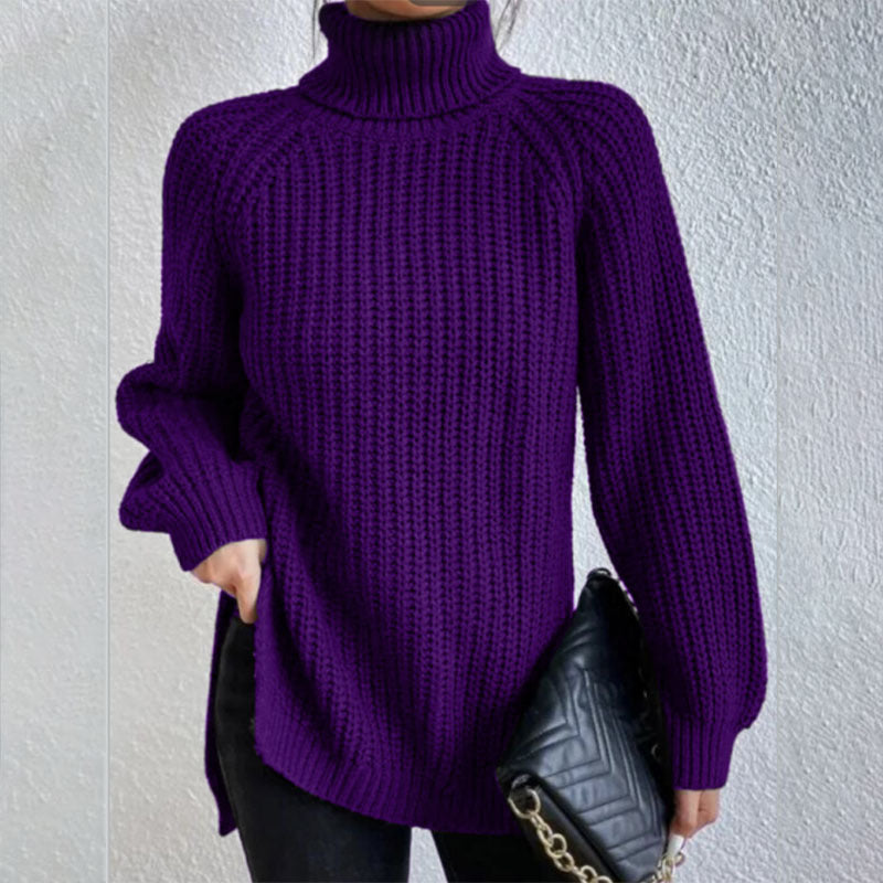Woolen Sweater Fashion High Collar Thick Sweater Luvéillé