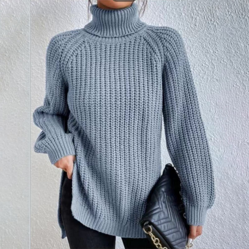 Woolen Sweater Fashion High Collar Thick Sweater Luvéillé