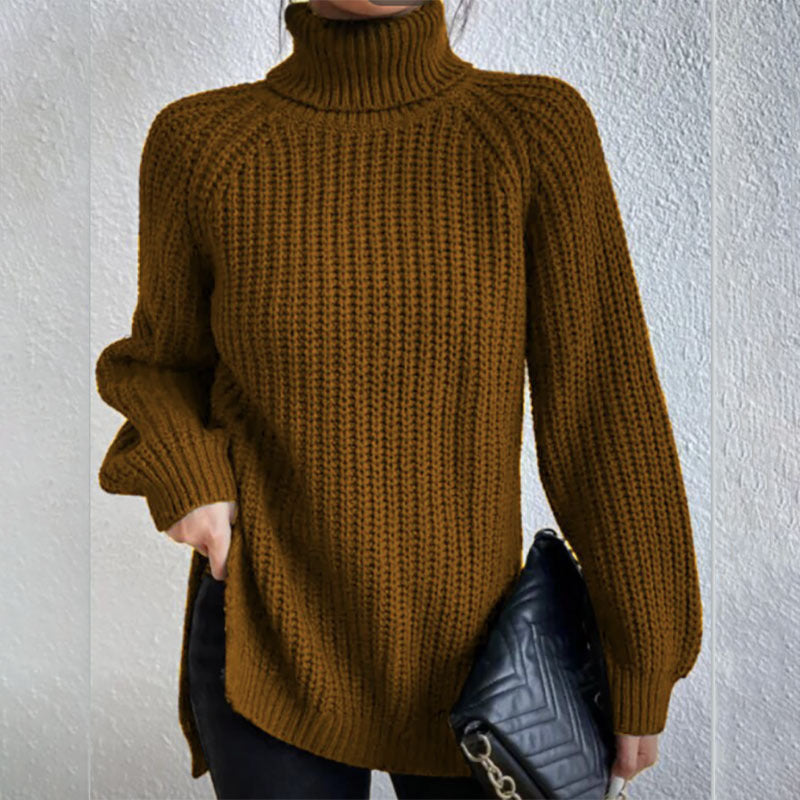Woolen Sweater Fashion High Collar Thick Sweater Luvéillé