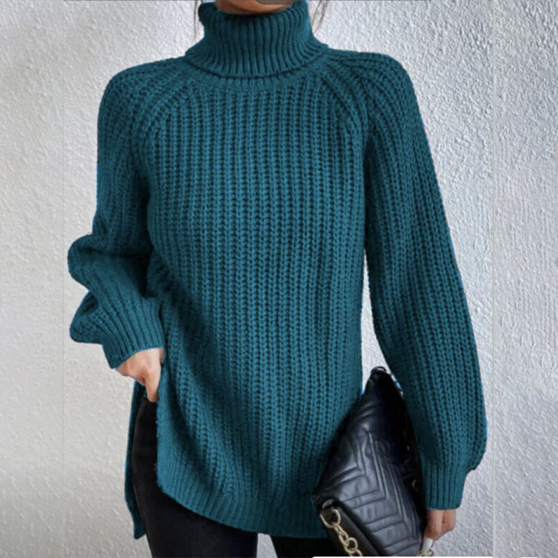 Woolen Sweater Fashion High Collar Thick Sweater Luvéillé