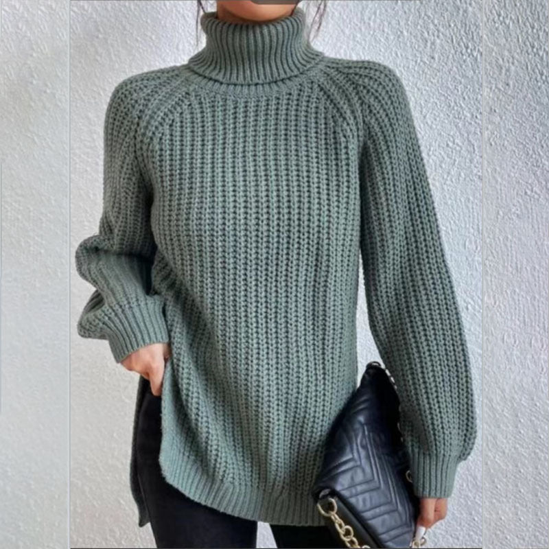 Woolen Sweater Fashion High Collar Thick Sweater Luvéillé