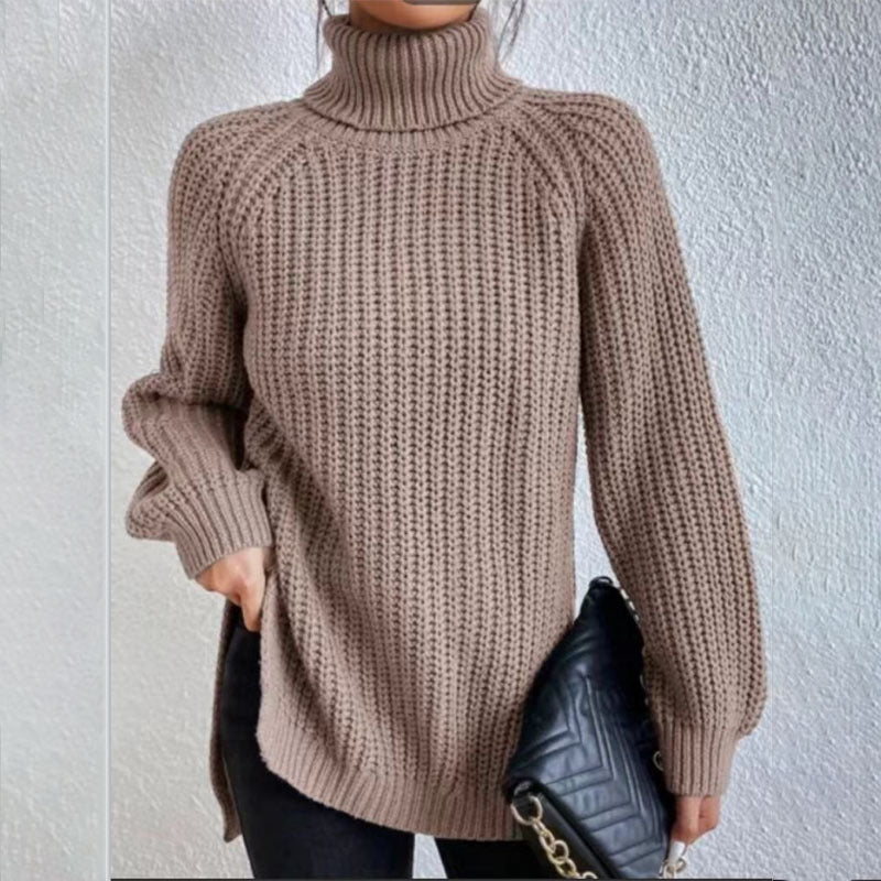 Woolen Sweater Fashion High Collar Thick Sweater Luvéillé
