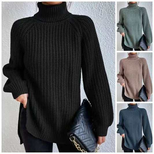 Woolen Sweater Fashion High Collar Thick Sweater Luvéillé