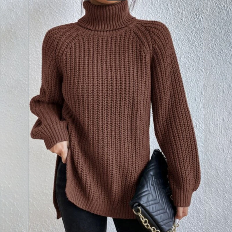 Woolen Sweater Fashion High Collar Thick Sweater Luvéillé