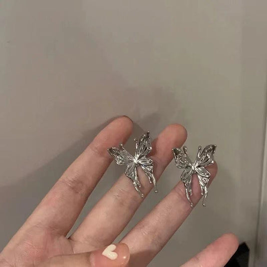 Frigid Wind Super Fairy Three-dimensional Butterfly Earrings