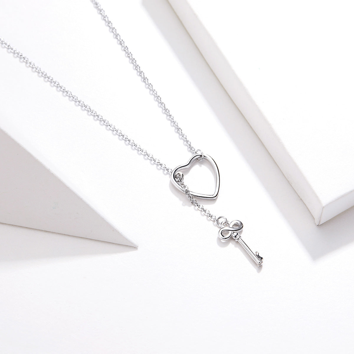 heart-shaped sterling silver necklace