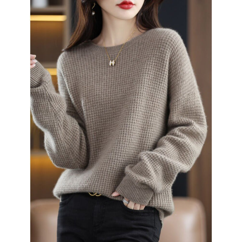 Round Neck Cashmere Loose Pullover