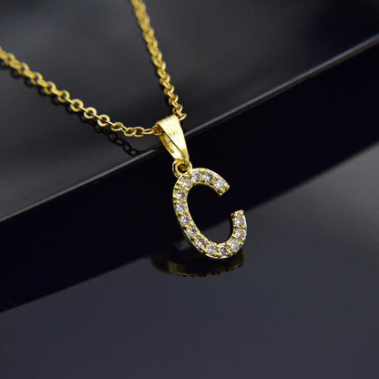 Gold-plated brass necklace