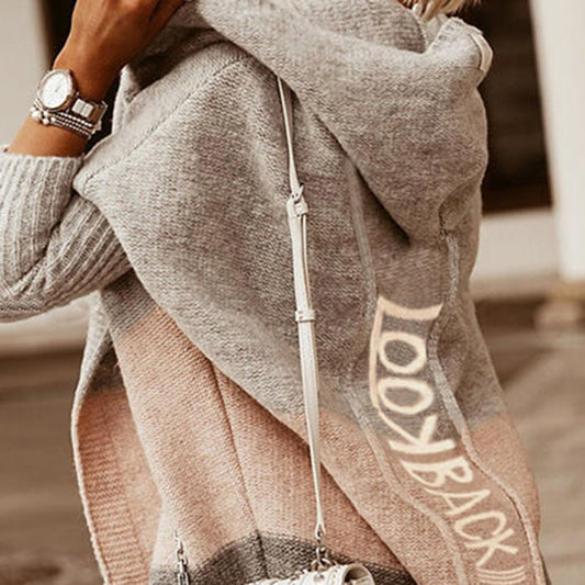 Mid-length Knitted Cardigan Sweater