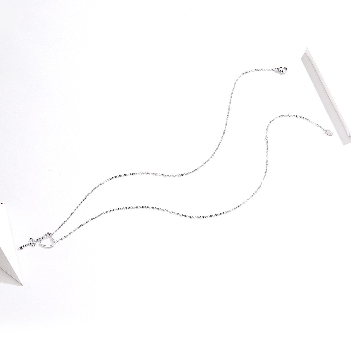 heart-shaped sterling silver necklace