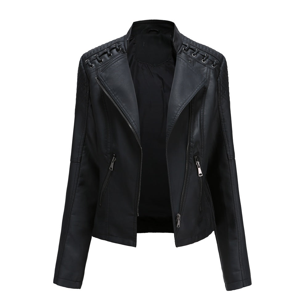 Leather Thin Ladies Motorcycle Suit
