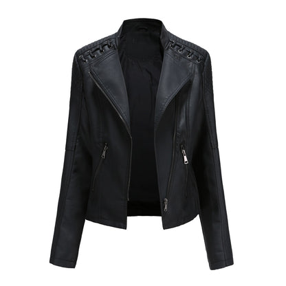 Leather Thin Ladies Motorcycle Suit
