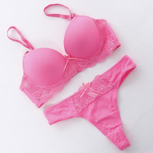 Comfortable Push Up Bra and Pantie Set