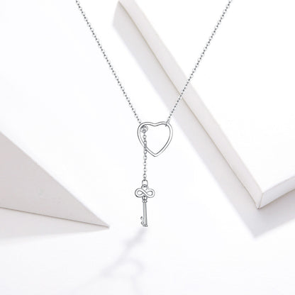 heart-shaped sterling silver necklace