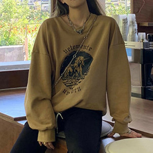 Women's Casual Round Neck Pullover