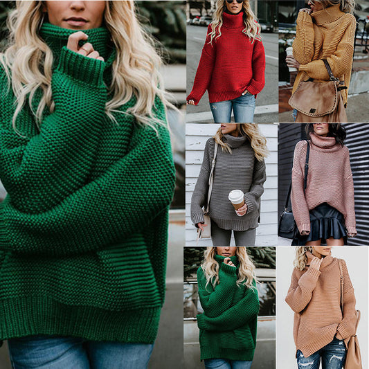 Thick Line Turtleneck Pullover